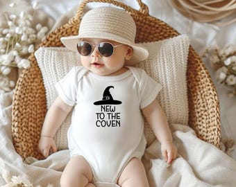 New to the Coven, Funny Onesie®, Baby Clothes, Unique Baby boutique, baby gift, baby shower gift, Gender Reveal, pregnancy announcement
