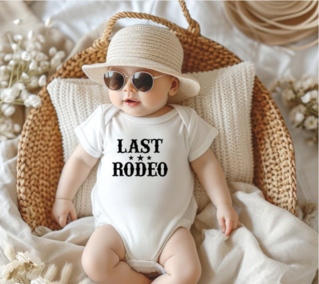 Last Rodeo Baby Onesie®, Birth Announcement Onesie, Gender Reveal, Baby ...