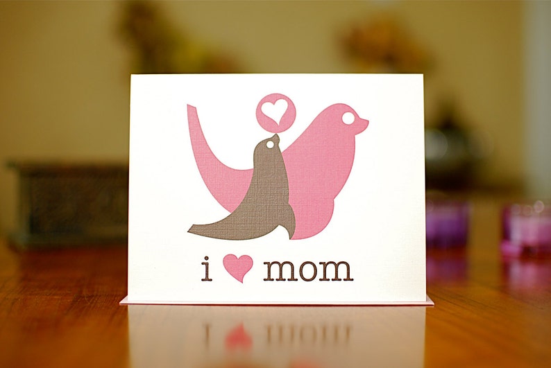 I Heart Dad New Baby Card with Papa & Baby Seals 100% Recycled Paper image 3