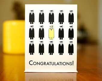 Pictograph Graduation Congratulations Card (100% Recycled Paper)