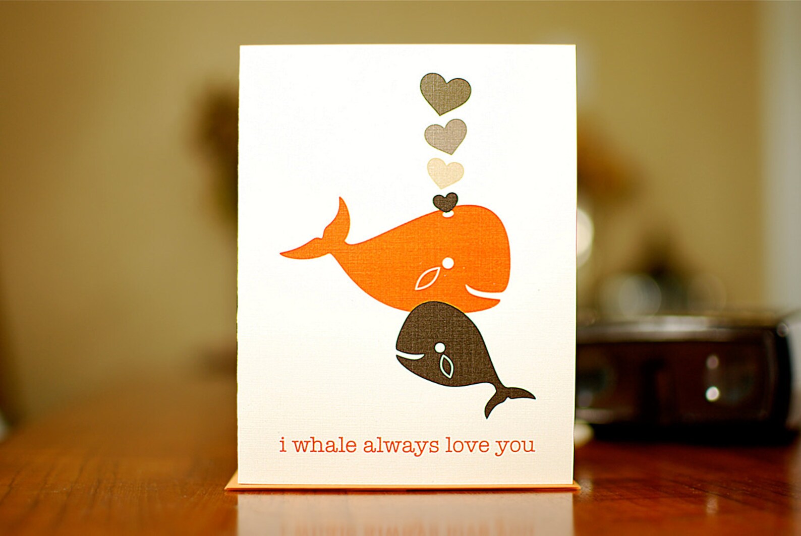 I Whale Always Love You New Baby Card With Whales &amp; Hearts 100% ...