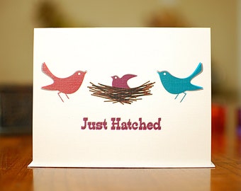 Just Hatched Mod New Baby Card - 100% Recycled Paper