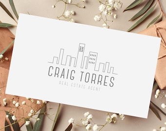 Real Estate Business Card Template | Canva Editable  | Modern Realtor Design (Instant Download)