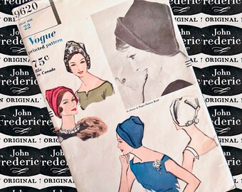 Vintage Vogue 1960’s Sally Victor Headlines Colorful Corduroy Paisley Beret 1960s Vintage VOGUE 5641 Sally Victor Original Design Beret  main image 4