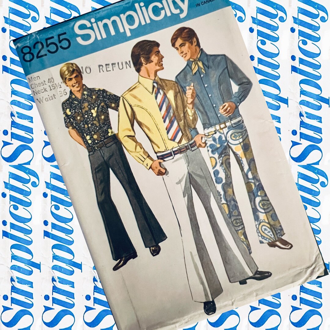 American Rocker Pattern 1960s Vintage Simplicity 8255 Body Conscious Rocker Shirt Hip-hugger ...