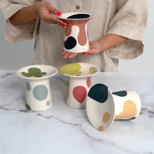 Urban Feline Raised Cat Plates - hand painted