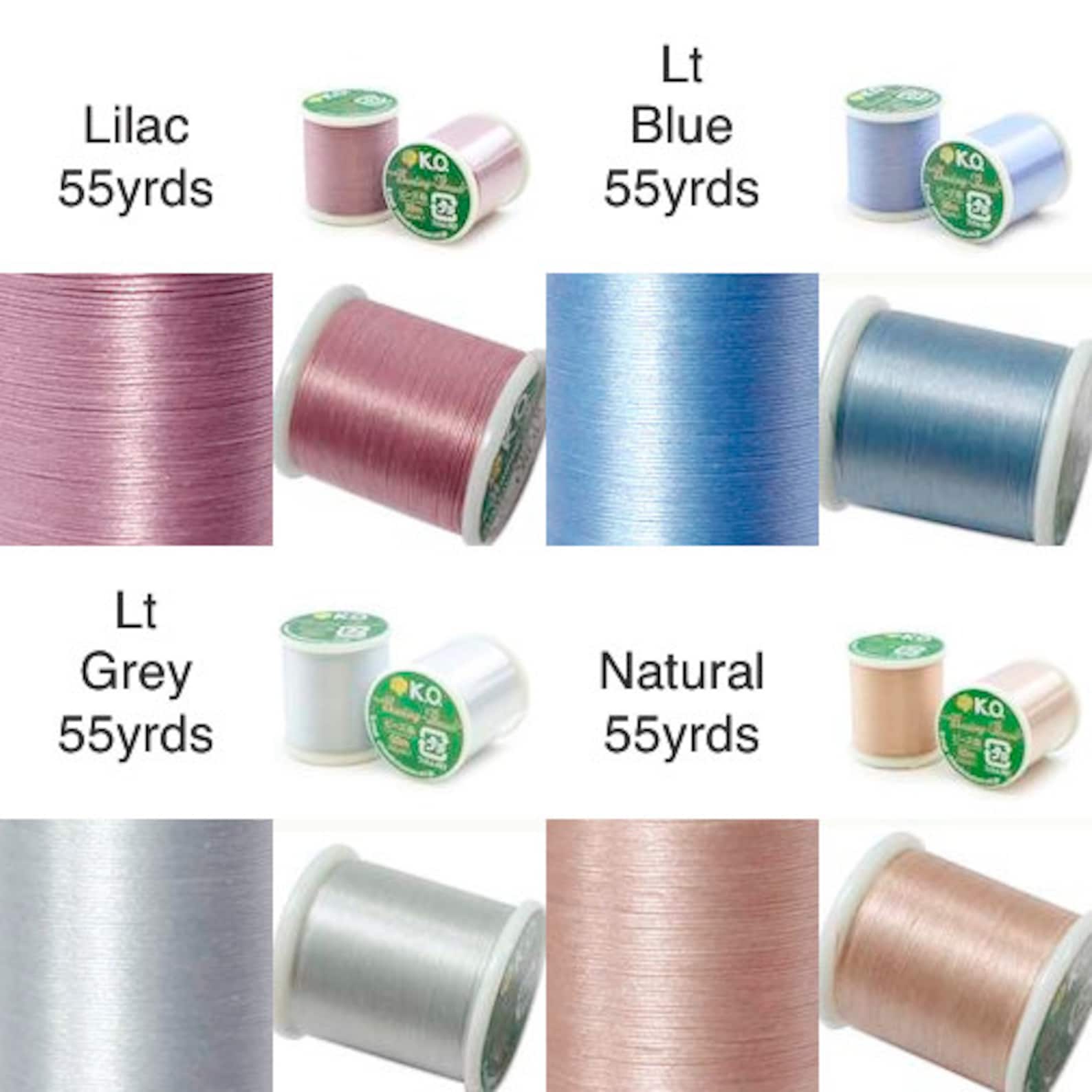 KO Thread 24 Colors 55 Yrd Spool Beadweaving Thread - Etsy
