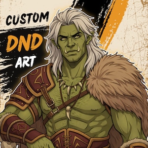 Comisión de Arte Personalizado de Personaje DND, Ilustración de Retrato Fantasy RPG (Arte Digital)