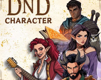 CUSTOM DND Character, Dungeons and Dragons, DnD Commission, DnD Party, Custom DnD Character, DnD Character Fantasy, DnD Gifts, DnD Art