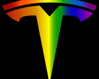 Logotipo de Tesla del orgullo