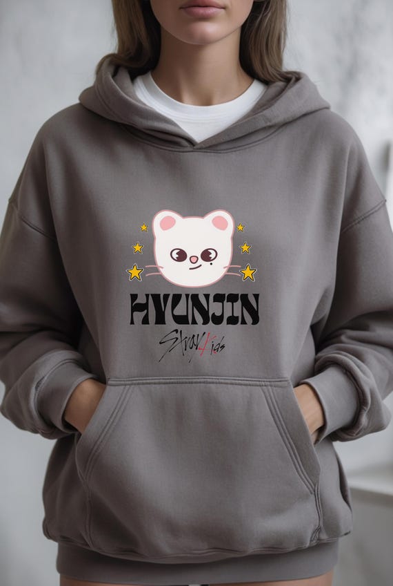 Kpop Stray Kids Hyunjin Hoodie - Unisex Lightweight Hooded