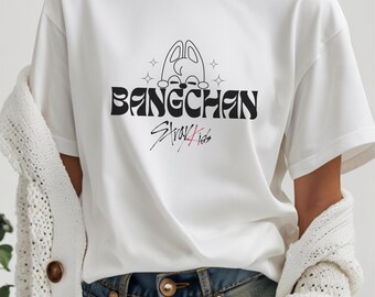 Kpop Stray Kids Bangchan Skzoo T-shirt, Unisex Graphic Tee