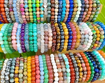 50 Bulk Handmade Glass Bracelets, Colorful Crackle Bead Jewelry, Church Visitor Gifts, School Student Rewards, Event Party Favors