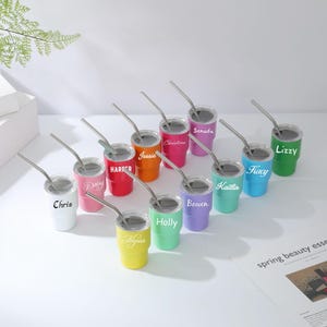 Vaso de chupito pequeño, regalo para dama de honor, vaso pequeño personalizado de 85 ml, vaso para fiesta personalizado, regalo de boda, despedida de soltera, regalo para viaje de chicas