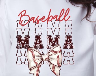 Baseball Mama Png, Baseball Png, Baseball Coquette Bow Png, Baseball Game Day Png, Baseball Mom Png Sublimation, Baseball Shirt Png Design