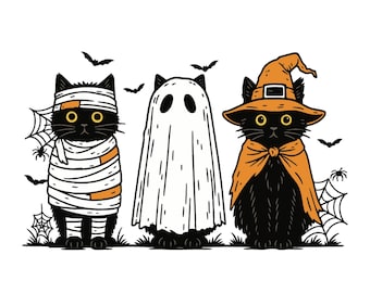Schwarze Katze Kürbis SVG Png, Gothic Png, Ghots Katze Svg Png, Herbst Png, schwarze Katze Png, Halloween Katze Mama Shirt, Herbst Katze Mama Shirt, Cricut
