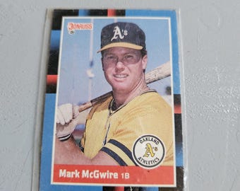Vintage Mark McGwire Oakland Athletics Baseball Card - 1986 Donruss
