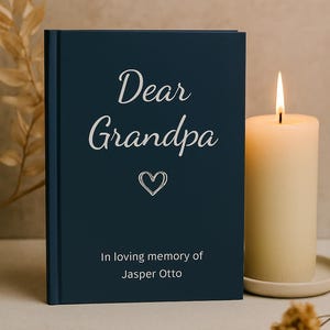 Diario de duelo personalizado para abuelos, regalo conmemorativo por la pérdida de un abuelo, cuaderno de recuerdo, regalo de diario conmemorativo para abuelos