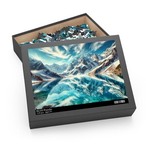 Landscape Puzzle, Game Night, Mountain Landscape Puzzle, Adult Puzzle, Kids Puzzle, Gift for Family, Serene Nature Puzzle