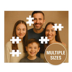 Puzzle photo personnalisé, Puzzle photo personnalisé, Cadeau pour famille, couples, enfants, Anniversaire, 120 252 500 pièces