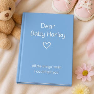 Diario de duelo por un bebé, cuaderno de recuerdos de un mortinato y un aborto espontáneo, regalo conmemorativo por la pérdida del embarazo, diario personalizado de duelo por la pérdida de un hijo.