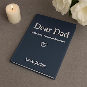 Diario de duelo por la pérdida de un padre, cuaderno de duelo por la pérdida de un padre, recuerdo personalizado para papá, regalo de condolencia por la pérdida de un padre