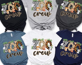 Zoo Crew Family Matching Shirt: Animal Birthday Party Tee