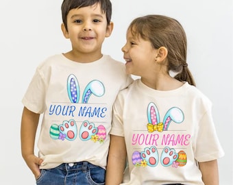 Personalized Easter Shirts for Kids, Matching Easter Shirts, Cousin Crew Easter Tees, Toddler Easter Egg Hunt Shirts, Siblings, Cousins