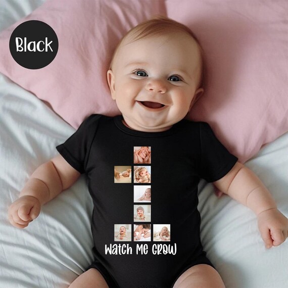 Custom 1st Birthday Photo Shirt: Personalized Baby Tee