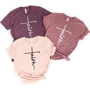 Faith Shirt, Faith Cross Shirt, Christian Gift, Faith Gift, Christian Shirts , Love and Grace Shirt, Faith Cross, Vertical Cross, Jesus