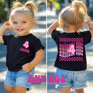 4th birthday shirt girl, groovy birthday shirt, four year old birthday shirt, retro birthday , girl birthday shirt, princess shirt