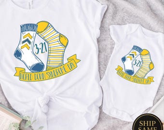 World Down Syndrome Day Shirt: 3/21 Awareness Tee,Kids Shirt,Adult Shirt,Down Syndrome Acceptance Blue Yellow Shirt,Boho Down Syndrome Shirt