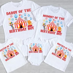 Carnival Birthday Shirt: Matching Family Ring Leader Tee