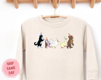 Birthday Toddler Sweatshirt: Little Bear and Animal Friends (Soft, Cozy)