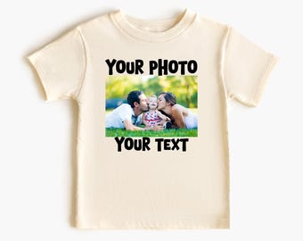 Personalized Kids Photo T-Shirt: Custom Upload, Soft Cotton Blend