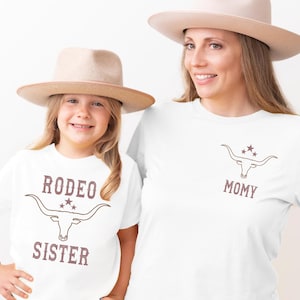 First Rodeo Family Birthday Shirts Rodeo Birthday Boy Tee Rodeo 1st Birthday Outfit Boy Matching Mommy and Me Family Shirts Custom Name