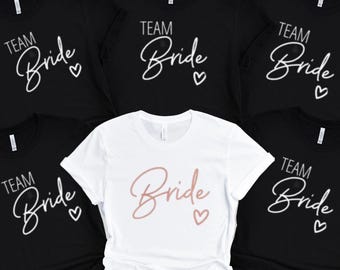 Team Bride T-Shirts: Bachelorette Party Bridal Squad Shirts