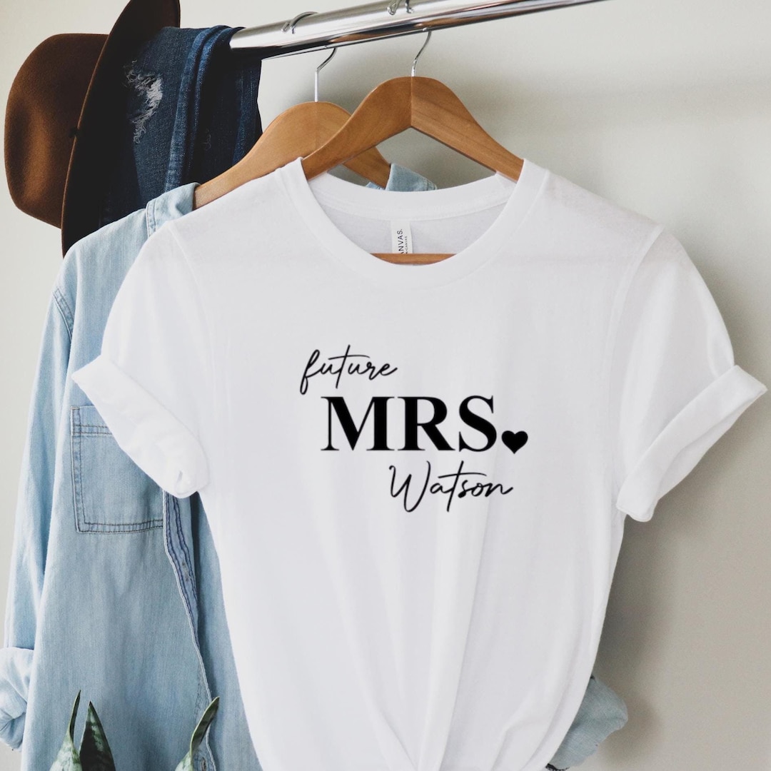 Personalized Future Mrs T-shirt, Custom Future Mrs Shirt, Engagement ...