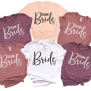 Team Bride T-Shirts: Bachelorette Party Matching Shirts