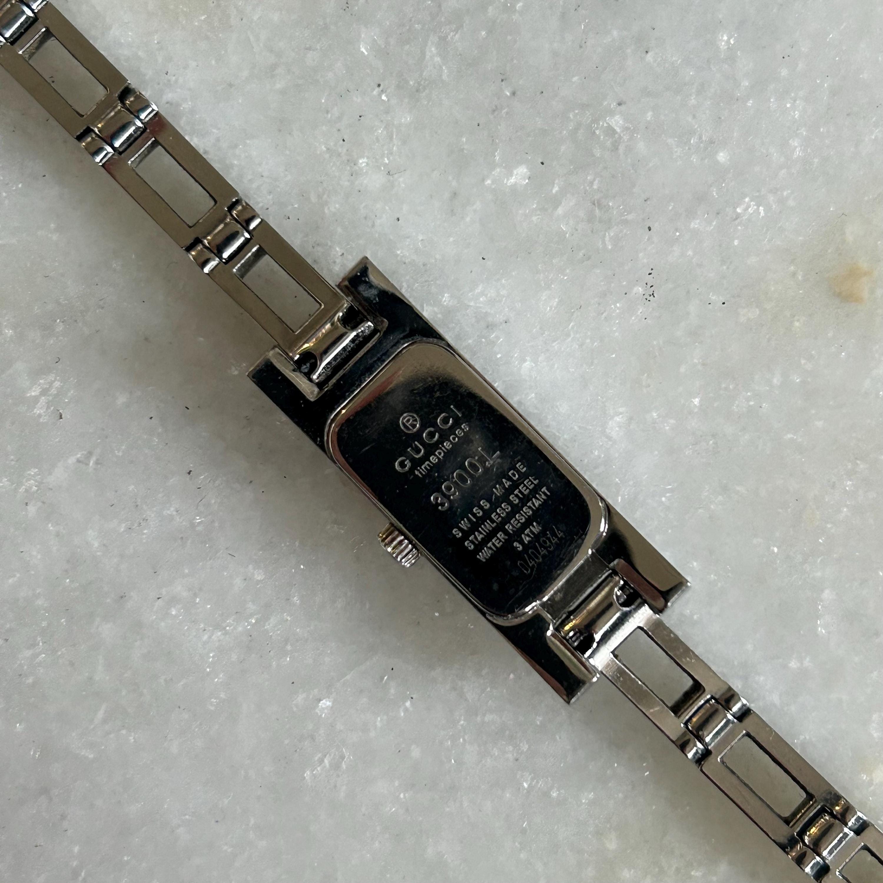 GUCCI(Swiss)Time Pieces 3900L Series Stainless St. Watch Gucci Silver in Steel - 47163576 main image 2