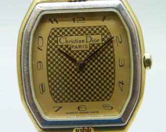 稼働　送料無料　Dior クリスチャンディオール 3023 腕時計 Vintage Christian Dior 3023 Stainless Steel Two Tone Swiss