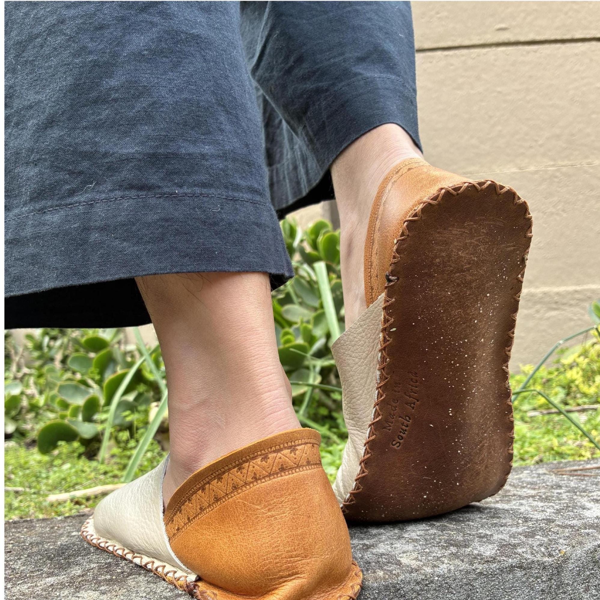 Handcrafted Leather Renaissance Shoes: Barefoot Festival Footwear for ...