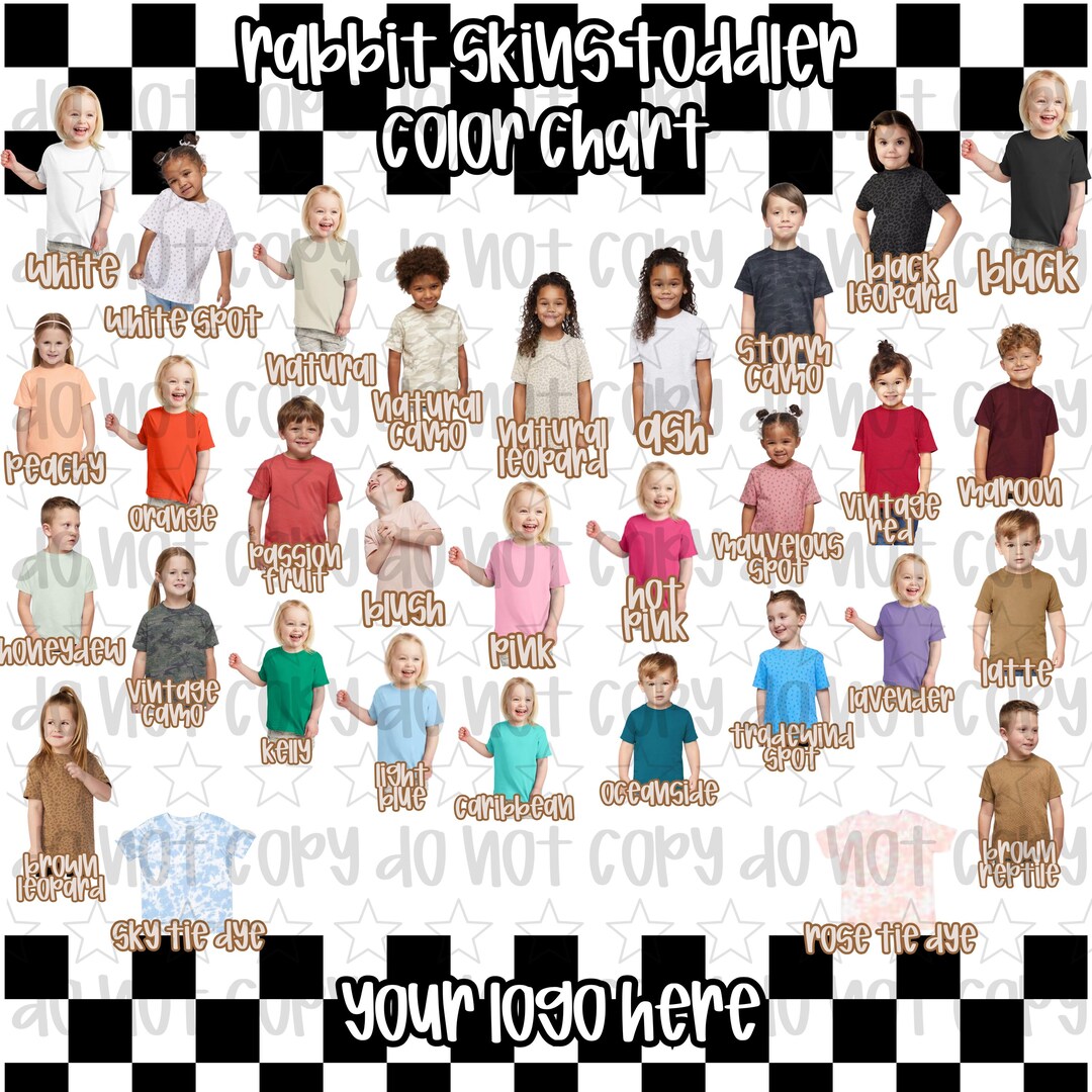 Rabbit Skins Color Chart File - Etsy