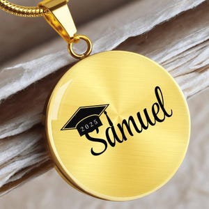 College-Abschluss-kundenspezifischer Anhänger personifizierte Halskette Abschluss-Geschenk für graduierte einzigartiges Andenken für College-Erfolg