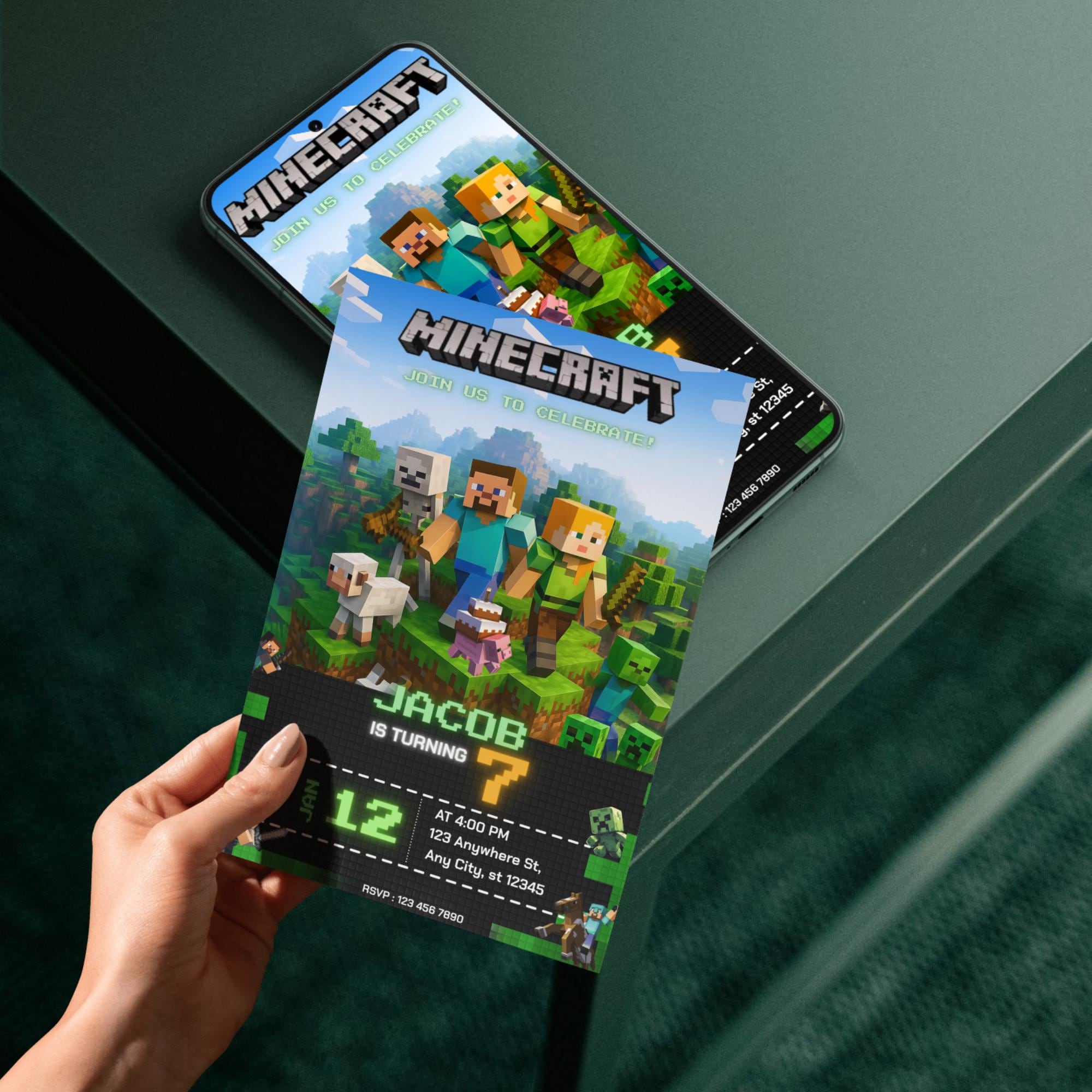 Editable Pixel-Perfect Invite