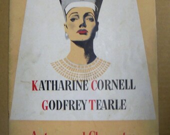 Cleopatra Broadway Play 1946 Katharine Cornell Antony and Cleopatra Queen of the Nile Egyptian motif history