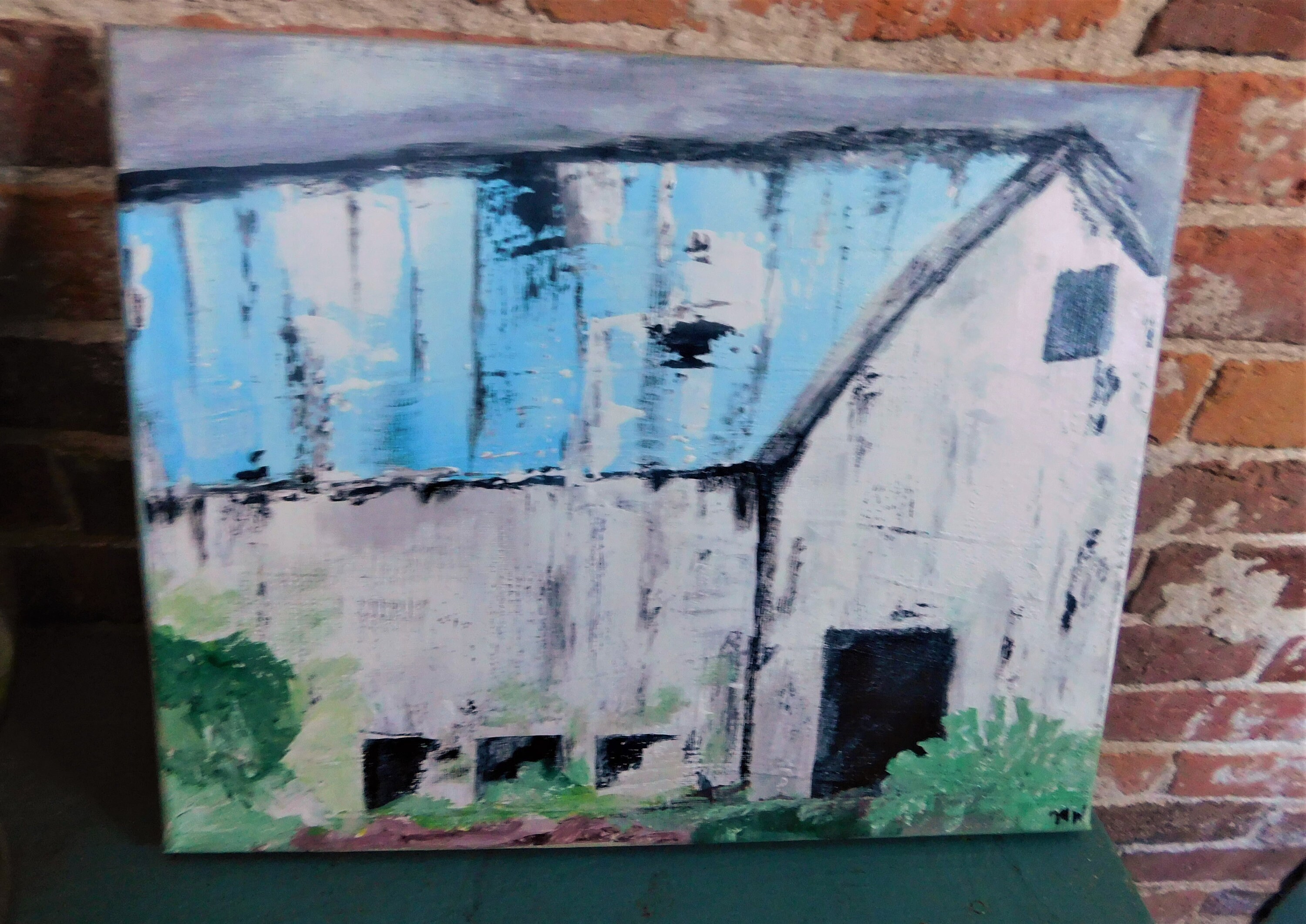 Pintura original sobre lienzo rústico granero estilo granja | Etsy