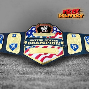 New United States Championship Title Belt | Adult Size US Heavyweight Wrestling Belt Replica