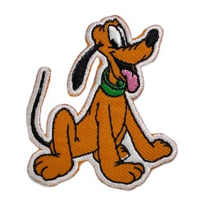 Pluto Iron on Patch Badge Sewing Clothes Applique Iron on patch  Embroidered Iron On Patch Sew on Patch Embroidered