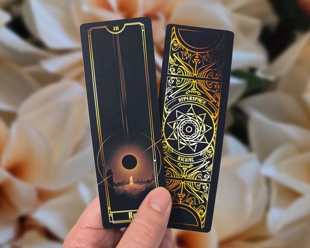 Ruination Bookmark Ruin - Soft Touch Matte | Tarot Bookmark for Occult and Fantasy Book ...